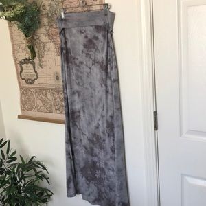 maxi jersey skirt